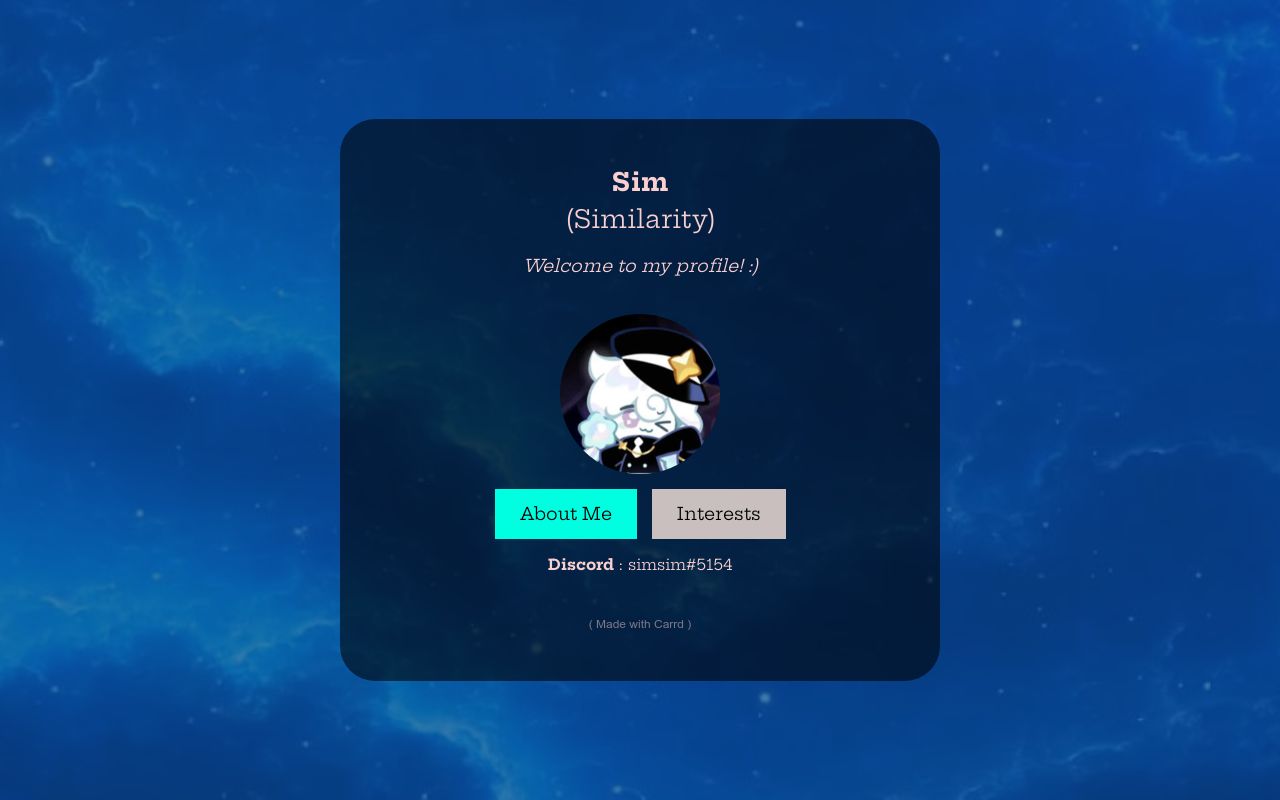 Carrd profile picture for @similarity